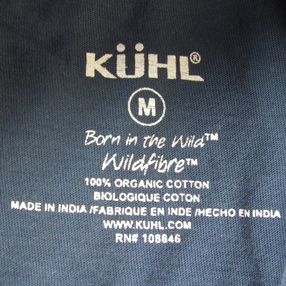 KÜHL Shirt Mens Medium Wayfarer Polo Shirt 7242 Wildfibre Organic Cotton Outdoor - Picture 4 of 13